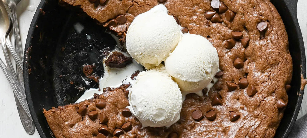 Double Chocolate Skillet Cookie
